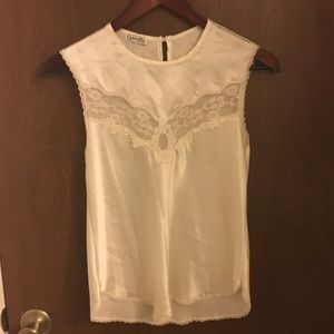 Vintage Dior Silk & Lace Blouse